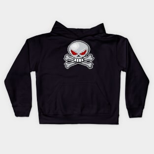 8 bit skull? Kids Hoodie